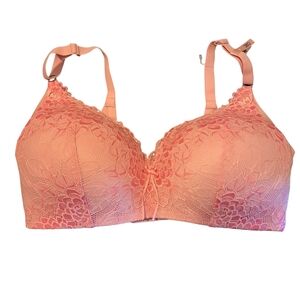 La Vie en Rose Pink Lace Full Coverage Bra | Size 38D | New with Tags